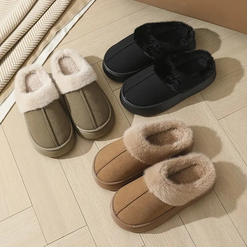 Nerina Plush Slip-On Slippers