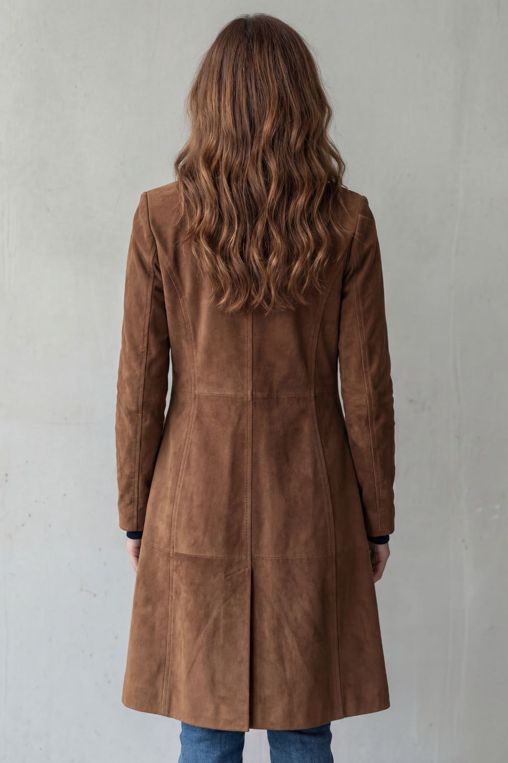 Marloe | Manteau long en suédine