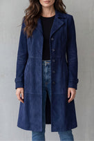 Marloe | Manteau long en suédine